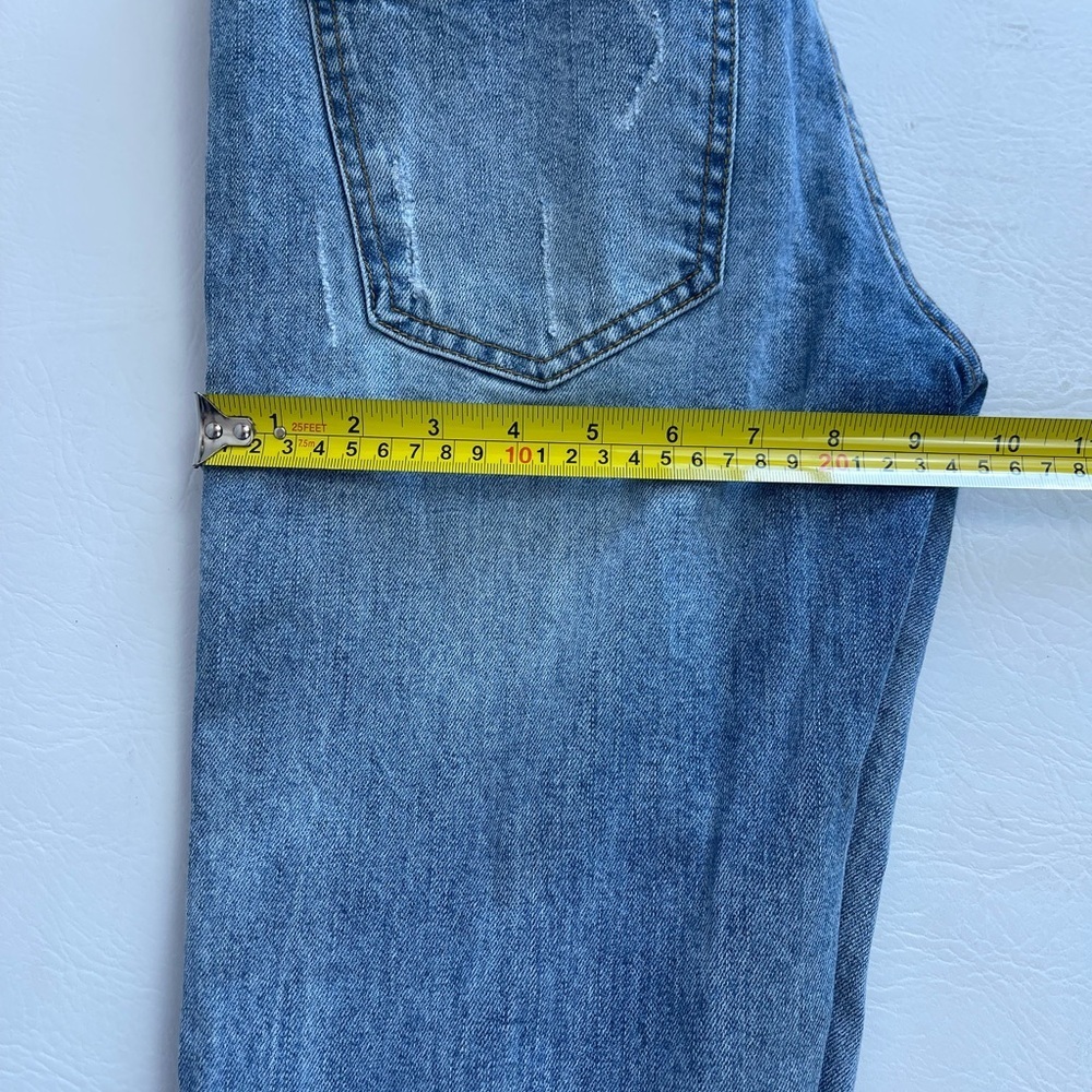 Floral Embroidered Jeans Women 28 Boho Skinny Blue Denim - Picture 11 of 15
